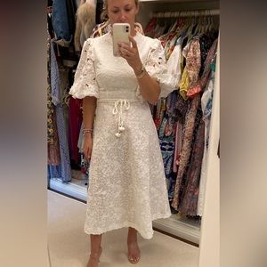 White Zimmermann Midi Dress